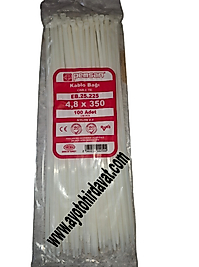 Pemsan Cırt Kablo Bağı 4.8x350 Beyaz (1 Paket=100 adet)