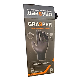 Grasper Siyah Elmas Dokulu Tırtıklı Eldiven